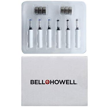 Imagem de Kit de substituição Bell+Howell para caneta Tac Original e Deluxe – Inclui 6 baterias LR44, 3 cartuchos de tinta preta, 3 cartuchos de tinta azul