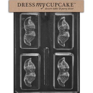 Imagem de Dress My Cupcake Molde de chocolate DMCD113, sabonete vintage para bigode ou barra de doces