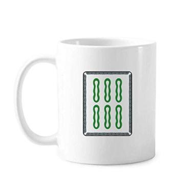 Imagem de Caneca Mahjong Bamboo Bar 6 Azulejos Padrão Cerâmica Café Porcelana Utensílios de Mesa