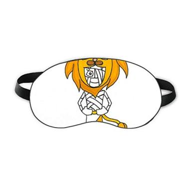 Imagem de Egito Múmia Hórus Chapéu de Leão Sono Olho Escudo Suave Noite Venda Capa Sombra