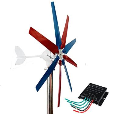 Utilização de energia eólica da turbina eólica Utilização de 10000W 12V/24V  6 lâmina Gerador de vento horizontal moinho de vento com controlador de  carga para acampamento em casa,12v