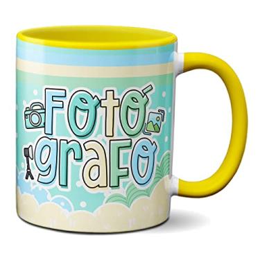 Imagem de Caneca Fotografia Câmera Fotógrafo Presente Criativo Fofo (Amarela)