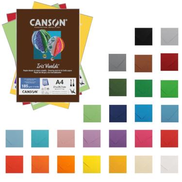 Imagem de Papel Canson A4 Iris Vivaldi 185g 25Fls - Escolha a Cor