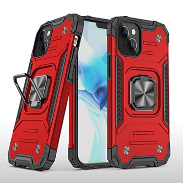 Imagem de Hee Hee Smile Capa de telefone com alça de pulso para Moto E7 Power 2021 3 em 1 capa traseira de telefone à prova de choque vermelha