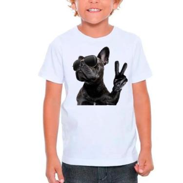 Imagem de Camiseta Buldogue Francês Pet Dog Cachorro Branca Infantil06 - Design