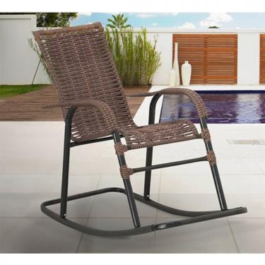 Imagem de Cadeira Famais Balanço Ferro Liso Artesanal - Argila