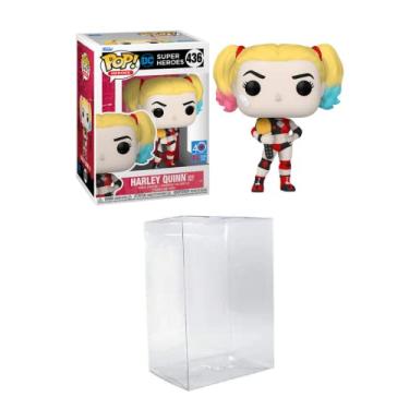 Funko Pop Arlequina Harley Quinn Wrapped Bomb 299 DC Heroes com o