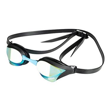 Imagem de ARENA Óculos de natação unissex Cobra Core Swipe Antiembaçamento para homens e mulheres Lentes espelhadas de policarbonato, água/preto