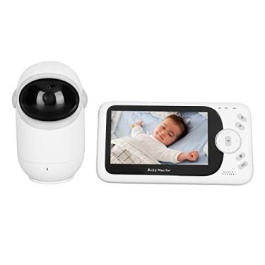 Imagem de Shanrya Monitor de Bebê Câmera de Vigilância por Vídeo Monitor de Bebê 4,3 polegadas Tela Twoway Outdoor Talk US Plug 100-240V