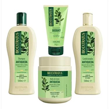 Imagem de kit 1 Shampoo 1 Condicionador 1 Banho creme Antiqueda Jaborandi 500 ml + 1 Finalizador