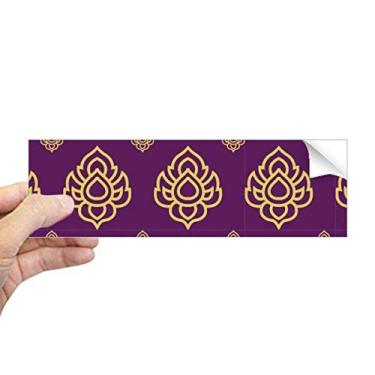 Imagem de DIYthinker Kingdom Golden Purple Art Illustration Retangular Bumper Adesivo Notebook Janela Decalque