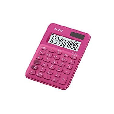 Imagem de Casio MS-7UC Mini Calculadora de Mesa de 10 Dígitos, Rosa, 120 x 85.5 x 19.4 mm