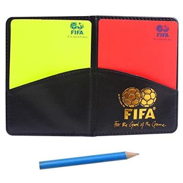 Imagem de Carteira de árbitro de futebol esportivo MiaoDuo com cartão vermelho e cartão amarelo