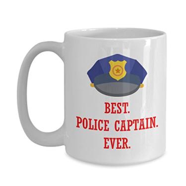 Imagem de Caneca de capitão da polícia – Caneca de café de cacau quente divertido – ideia de de Natal