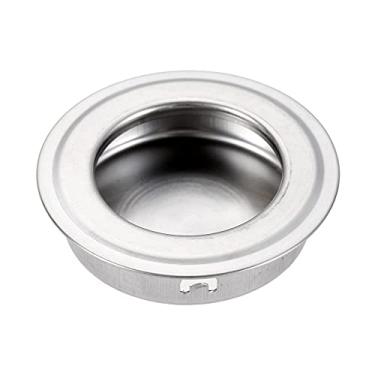 Imagem de 10 unidades de gabinete embutido embutido puxa a inserção de dedo de gaveta de porta deslizante puxadores de aço inoxidável liso móveis puxadores puxador de gabinete, b