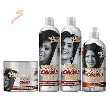 Imagem de Kit Shampoo+ Condicionador+ Creme 500ml+ Máscara Coco E Cacau Soul Power