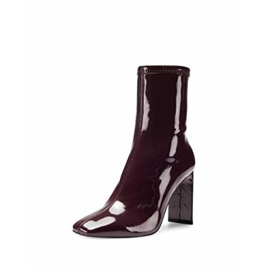 Imagem de Vince Camuto Deverna Botas pretas elásticas com bico quadrado e salto bloco, Eldeberberry, 34
