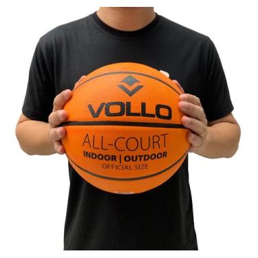 Imagem de Bola De Basquete Vollo Bb001 Tamanho 7 Laranja Medida Oficial