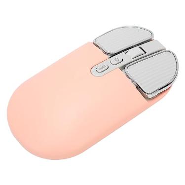 Imagem de Bewinner Mouse sem fio para laptop, BT5.1 2,4 GHz mouse ergonômico para computador com DPI ajustável, mini mouse silencioso portátil para meninas, escola, café, viagem, casa, escritório, local de trabalho (rosa)