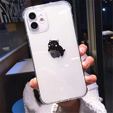 Imagem de Capa de telefone Bear Panda Animal para iPhone 11 12 13 14Pro Max Clear proteção de lente à prova de choque para iPhone X XS XR 7 8 Plus, 5, para iPhone 12 Mini
