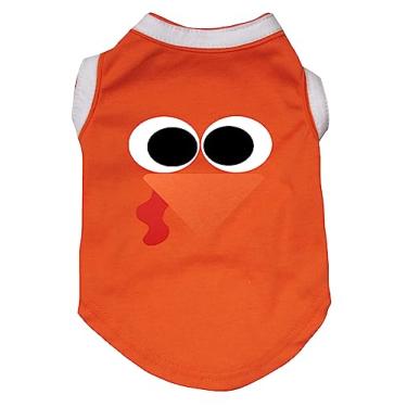 Imagem de Petitebella – Camisa de Ação de Graças com cara de peru para cachorro (laranja, 2GG)