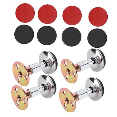 Imagem de RUNROTOO 4 peças Âncora de cabeceira ajustável Estruturas de cama de metal ferramenta de rosqueamento estrutura de cama anti-agitação Ferramenta estabilizador de cabeceira para cabeceiras de cabeceira de cama