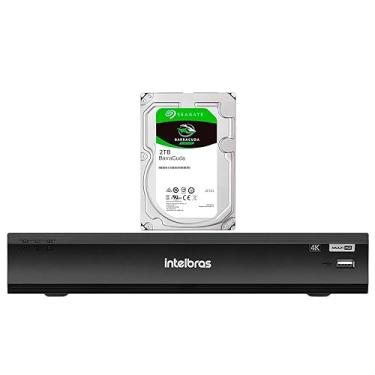 Imagem de DVR Gravador Digital de vídeo Intelbras IMHDX 5108 4k 8 Canais Detecção de veículos e pessoas H.265+ + HD 2TB BarraCuda