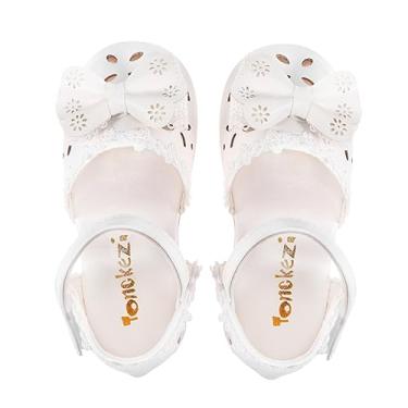 Imagem de USHOBE Sandálias 1 Par sandália sapatos de princesa infantil sapatos de praia Primavera e verão sapatos de criança Baotou Bebê branco Sandálias De Meninas