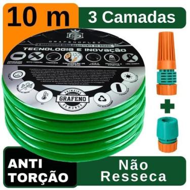 Imagem de Mangueira Doméstica Resistente Verde 10Metro - Grafenoflex