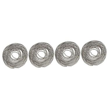 Imagem de DOITOOL 4 Pcs Corrente De Contas De Cobre Guarnição Frisada Cadeia De Fabricação De Joias Colar De Tag De Cachorro Em Branco Cadeia De Fabricação De Jóias Diy Colorida Corrente De Miçangas