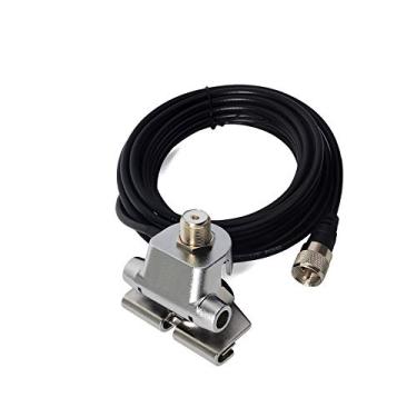Imagem de HYS Suporte para Antena de Rádio Móvel com Conector SO239 para PL-259, 5 m Cabo RG-58, VHF/UHF