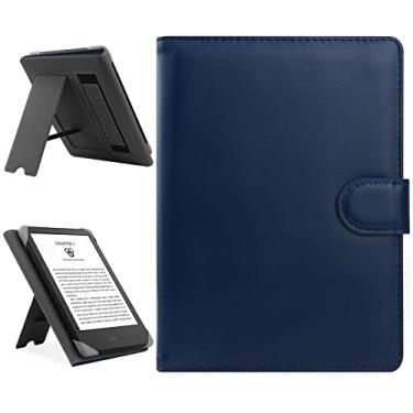 Imagem de HoYiXi Capa universal compatível com Kindle Paperwhite/15.2 cm novo Kindle 2022 e 2019/Kobo Clara HD/Kobo Clara 2E capa de couro com suporte para PocketBook de 6 a 6,8 polegadas/Tolino/Sony E-Book