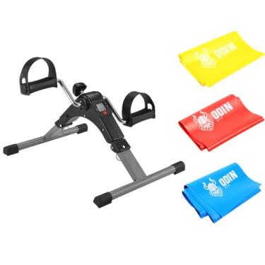 Imagem de Mini Bike Ergom?trica Pedalinho com monitor e Faixa El?stica 3 intensidades Odin FIt