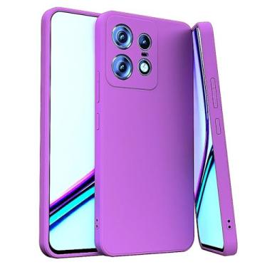 Imagem de Capa Compatível Com Motorola Edge 50 Pro Silicone Aveludada Premium (UVA)