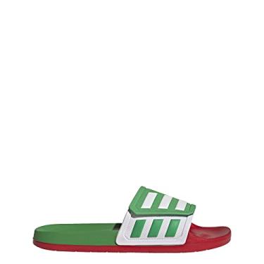 Imagem de adidas Sandália unissex Adilette Tnd Slide, Verde vívido/branco-nuvem/escarlate, 40