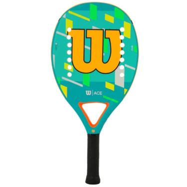 Imagem de Raquete de Beach Tennis Ace Espuma Leve EVA 14 Furos Unissex Iniciantes Wilson