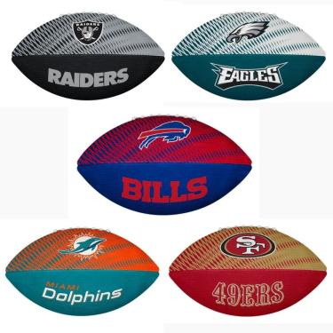 Imagem de Bola de Futebol Americano Aderente Durabilidade NFL Tailgate Jr Dual Lace Esportiva Wilson