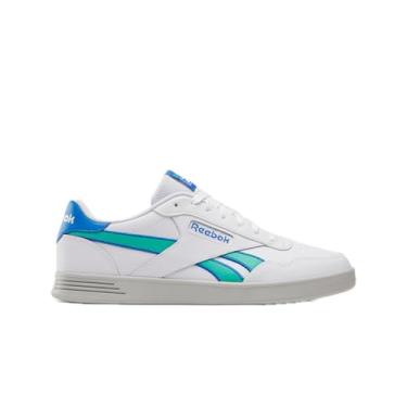 Imagem de Reebok Tênis adulto unissex Court Advance, Branco/Azul Cinético/Verde Desencadeado, 35/36 BR
