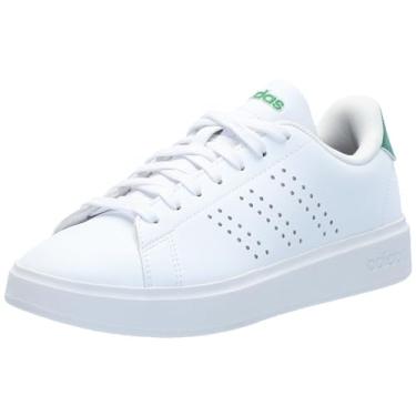 Imagem de adidas Tênis feminino Advantage 2.0, Branco/Verde, 38