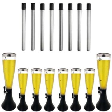 Imagem de 8 Torres de Chopp Marcbeer 3,5 Litros e 8 Refis Extra - Marchesoni