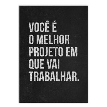 Imagem de Placas Decorativas Frases Motivacionais Empreendedorismo Mentalidade Varios Modelos Decoração Quarto Sala Escritório