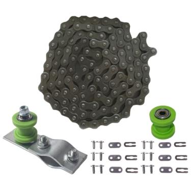 Imagem de Kit ajustador de tensor de corrente 415H 110L para motor 49cc 60cc 66cc 80cc bicicleta motorizada bicicleta sujeira bicicleta verde