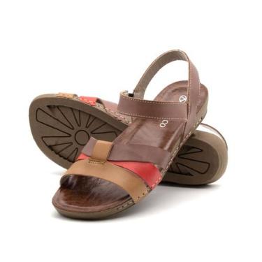 Imagem de Sandália Flatform Goa Em Couro Gales Mocca - 14281Gm - Andacco