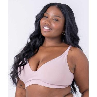 Imagem de Sutiã plus size com bojo sem costuras nas laterais sem arco