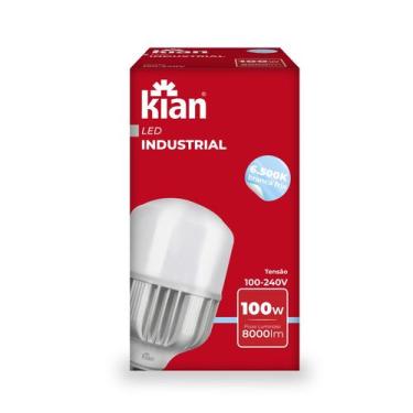 Imagem de Lâmpada Led 100W Kian 110V/220V E27 E40 Luz Branca Fria 6500K