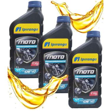 Imagem de Óleo Ipiranga 10w40 Semissintético Moto Performance (3 Litros)