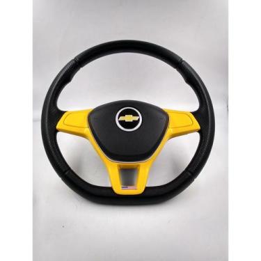 Imagem de Volante Esportivo Amarelo Vectra 2006 Até 2013 Completo - Chevrolet