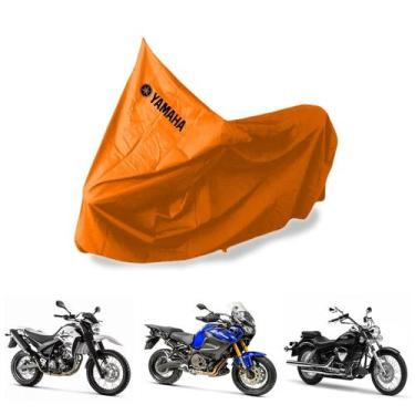 Imagem de Capa Protetora Impermeável Para Moto Yamaha - SPTS,  GG, Laranja