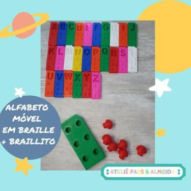 Imagem de Alfabeto Móvel Em Braile + Brailito Célula Simulada - Paes & Almeida
