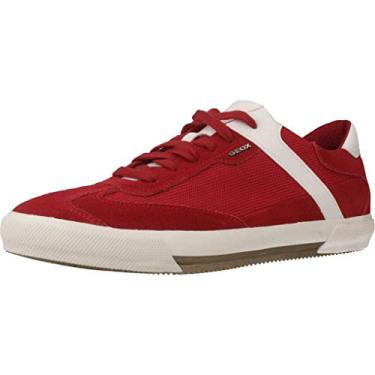 Imagem de Geox Tênis de cano baixo masculino, Vermelho, C7000, 11.5